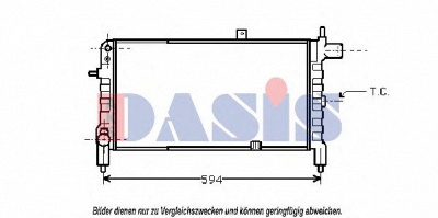 AKS DASIS 150690n -  Радиатор, охлаждение двигателя